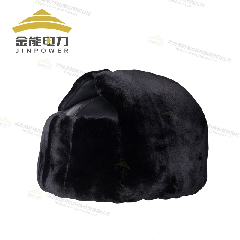 冬季保暖PU仿羊剪絨棉質(zhì)安全帽